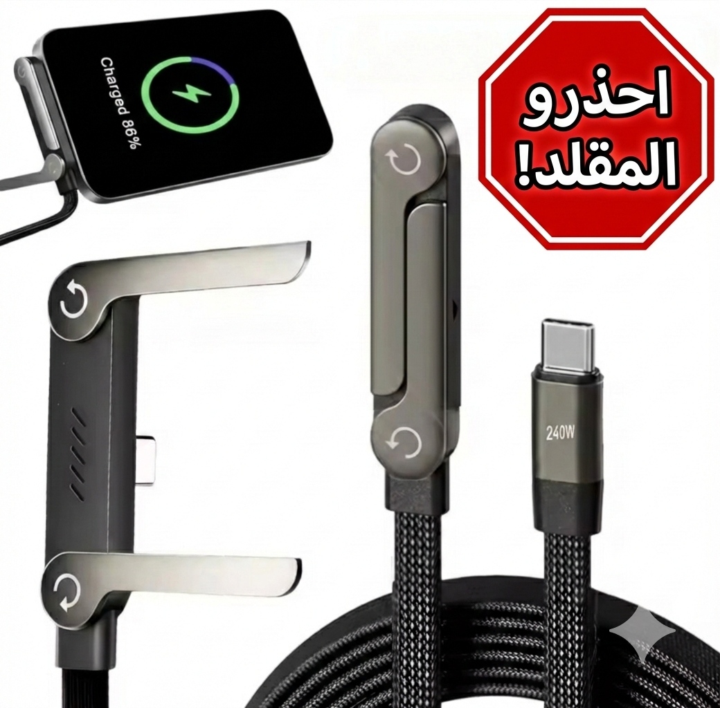 كابل 240 واط original + حامل مدمج ( support )